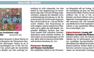 Vernissage mit Thomas Gensheimer